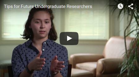 Still from Tips for Undergraduate Researchers Video