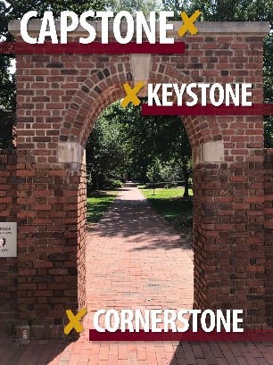 capstone cornerstone keystone illustration