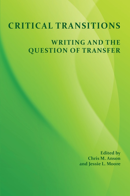 Cover of Critical Transitions: Writing and the Question of Transfer