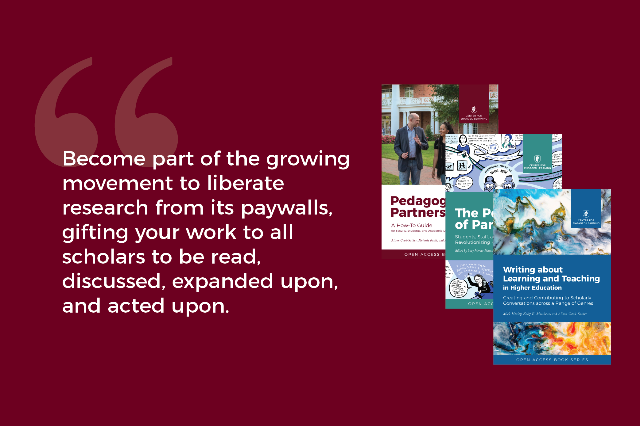 "Become part of the growing movement to liberate research from its paywalls, gifting your work to all scholars to be read, discussed, expanded upon, and acted upon."