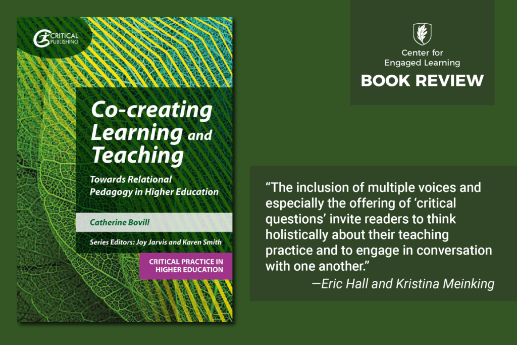 CEL Book Review "The inclusion of multiple voices and especially the offering of 'critical questions' invite readers to think holistically about their teaching practice and to engage in conversation with one another." -Eric Hall and Kristina Meinking
