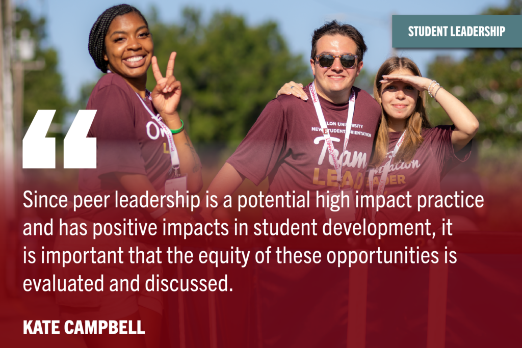 Equity in Student Leadership Opportunities    